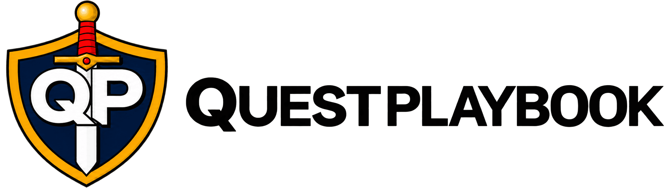 QuestPlaybook Logo (Black Text)